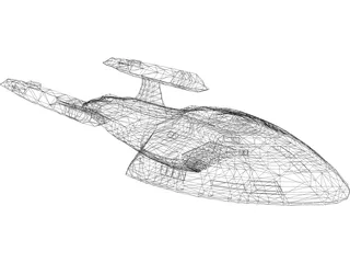 Nova Class Starship 3D Model