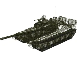 T-80 Russian Tank 3D Model