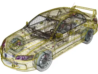 Mitsubishi Lancer Evo 8 3D Model