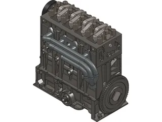 Citroen/Peugeot Engine 3D Model