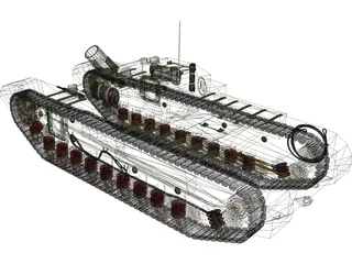 Churchill AVRE 3D Model