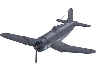 World War Two Fighter Plane 3D Model