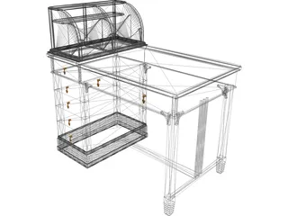 Desk Table 3D Model