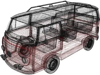 Volkswagen Type 2 3D Model