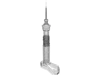 Telecom Tower 3D Model