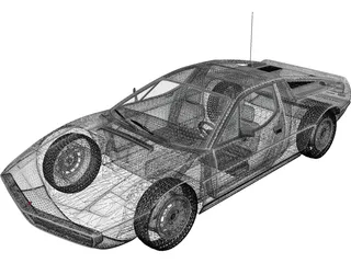 Maserati Merak (1972) 3D Model