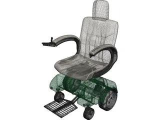 Power Wheelchair 3D Model