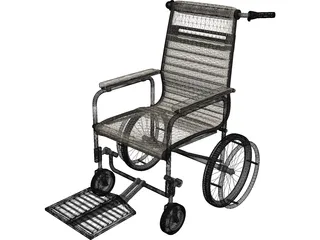 Manual Wheelchair 3D Model