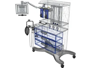 Anesthesia Machine 3D Model