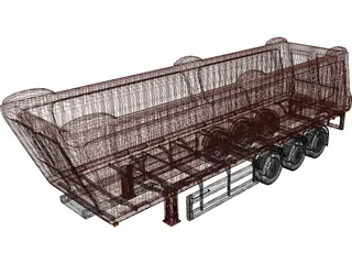 Truck Trailer 3D Model