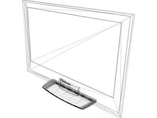 Panasonic Flat TV 3D Model