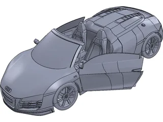 Audo R8 Spyder V10 3D Model