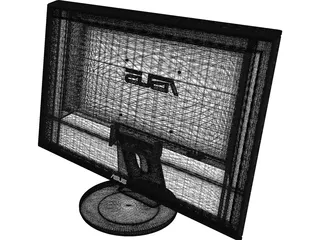 Asus Monitor 3D Model