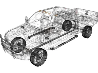 Ford F-250 XLT Short Box (2010) 3D Model