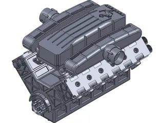 Ferrari V12 Engine 3D Model