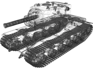 KV-2 Heavy Tank 3D Model