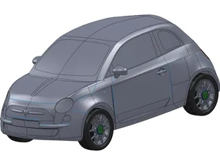 Fiat 500 3D Model