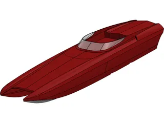 Twin Hull Boat 3D Model
