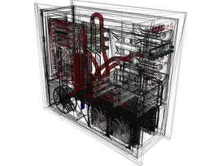 Romulus Full Tower Gaming Desktop 3D Model