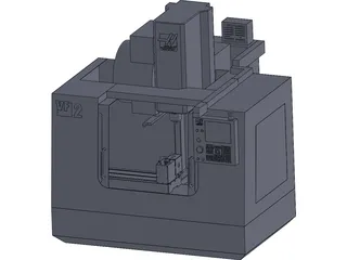 Haas VF-2 CNC Rotary Mill 3D Model