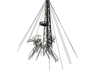 Oil Platform 3D Model