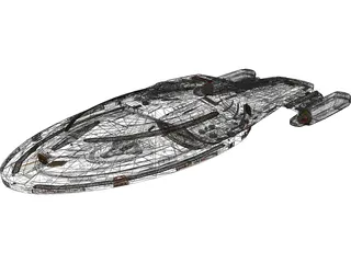 Star Trek Voyager NCC 74656 3D Model