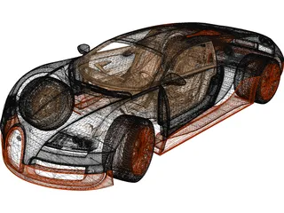 Bugatti Veyron Super Sport 3D Model