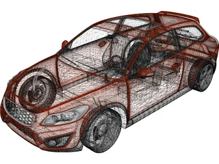 Volvo C30 (2010) 3D Model