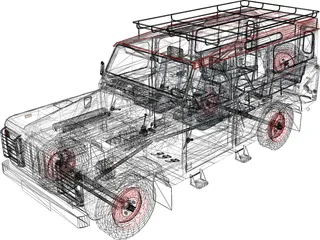 Land Rover Defender 110 3D Model