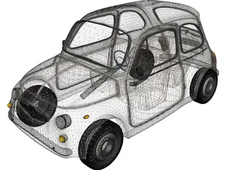 Fiat 500 3D Model