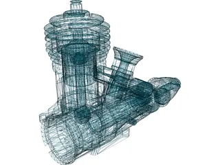 RC Engine 3D Model