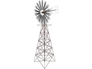 Windmill for Farm 3D Model