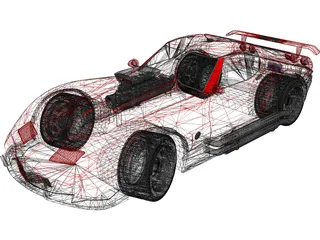 Chevrolet Corvette Supecharged (1981) 3D Model