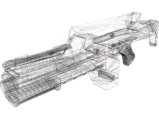 Machine Gun 3D Model