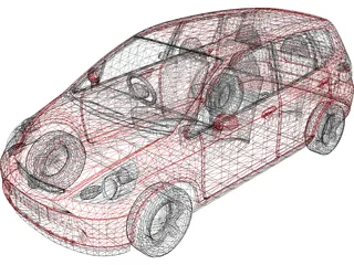 Honda Fit [Jazz] (2002) 3D Model