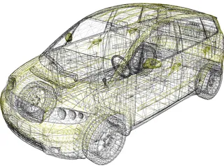 Audi A2 (2002) 3D Model