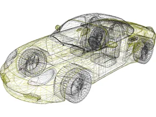 Porsche Boxster S (2002) 3D Model