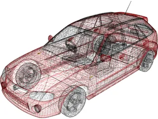 Mazda Familia S-Wagon (1999) 3D Model