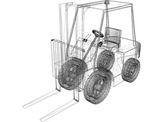 Forklift 3D Model