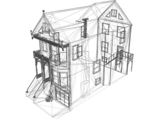 House Urban Victorian 3D Model