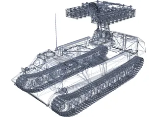 SA-13 MT-LB 3D Model