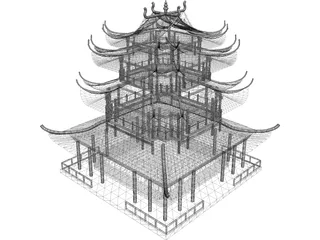 Pagoda 3D Model