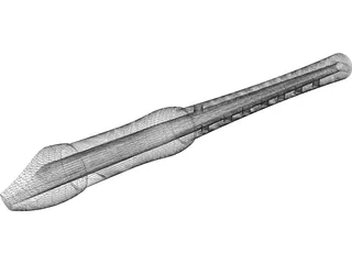 Blockflute 3D Model