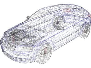 Audi A3 (2004) 3D Model