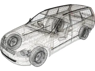 Nissan Stagea (2001) 3D Model