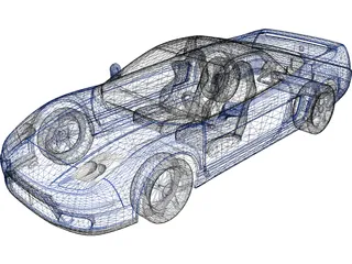 Honda NSX 3D Model