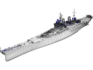 HMS Temeraire 3D Model
