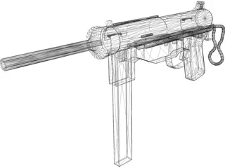 M3 Greese Gun 3D Model