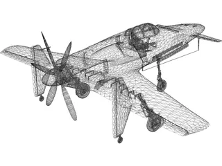 Kyushu J7W Shinden 3D Model