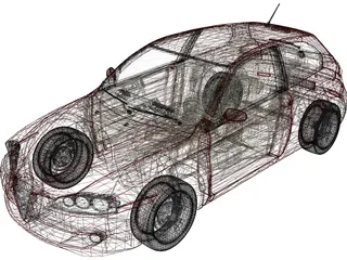 Alfa Romeo 147 (2005) 3D Model